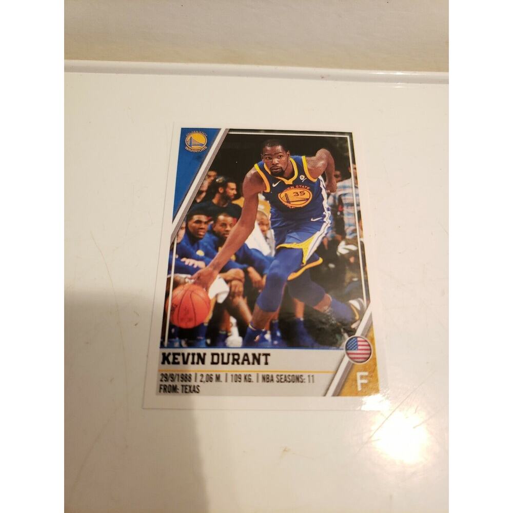 Kevin Durant 2018-2019 Panini Sticker #245 - Warriors - European Italy